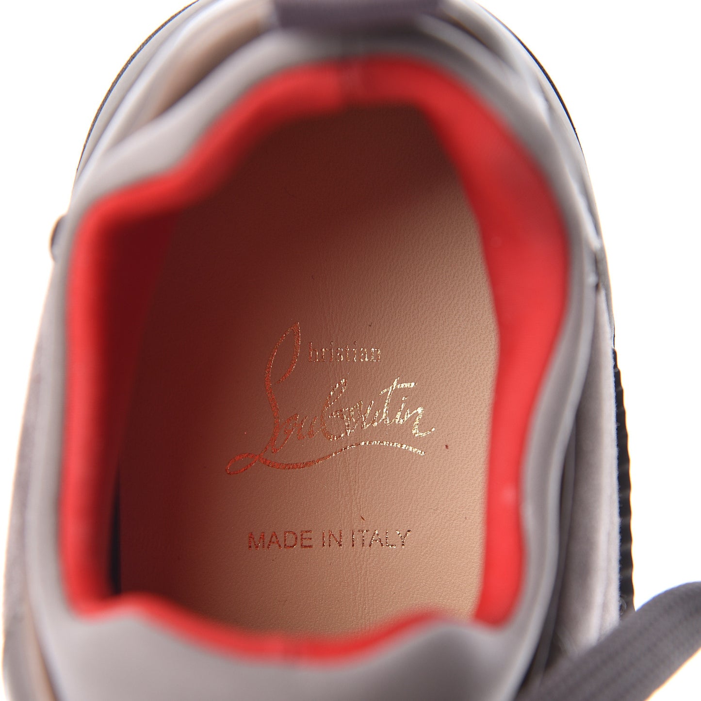 Calfskin Neoprene Veau Velours Mens Aurelien Flat Sneakers 39 Grey