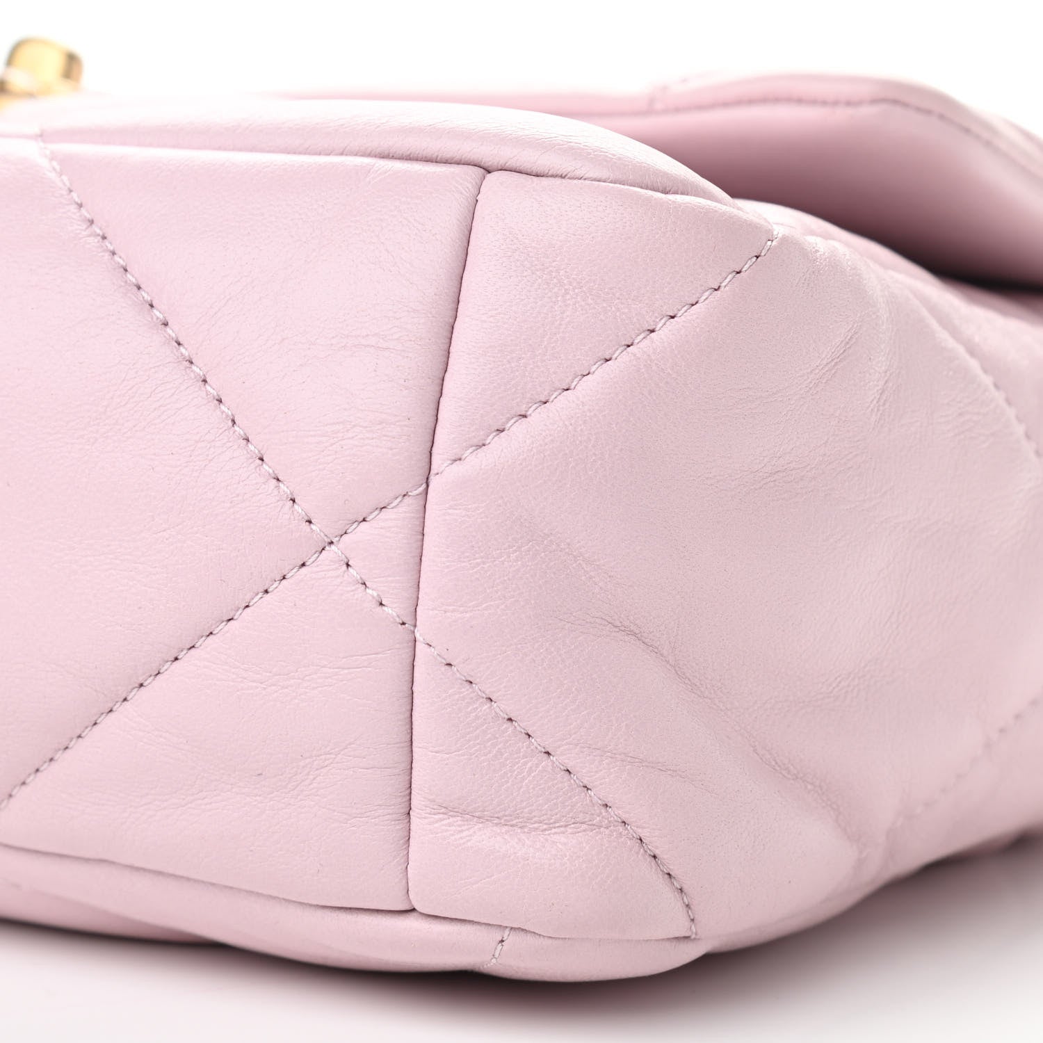 Chanel Lambskin Quilted Large Chanel 19 Flap Light Pink 10 of 10
