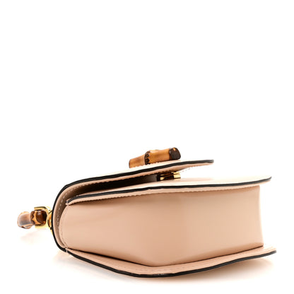 Gucci Calfskin Super Mini Bamboo 1947 Top Handle Chain Bag Light Beige 4 of 10