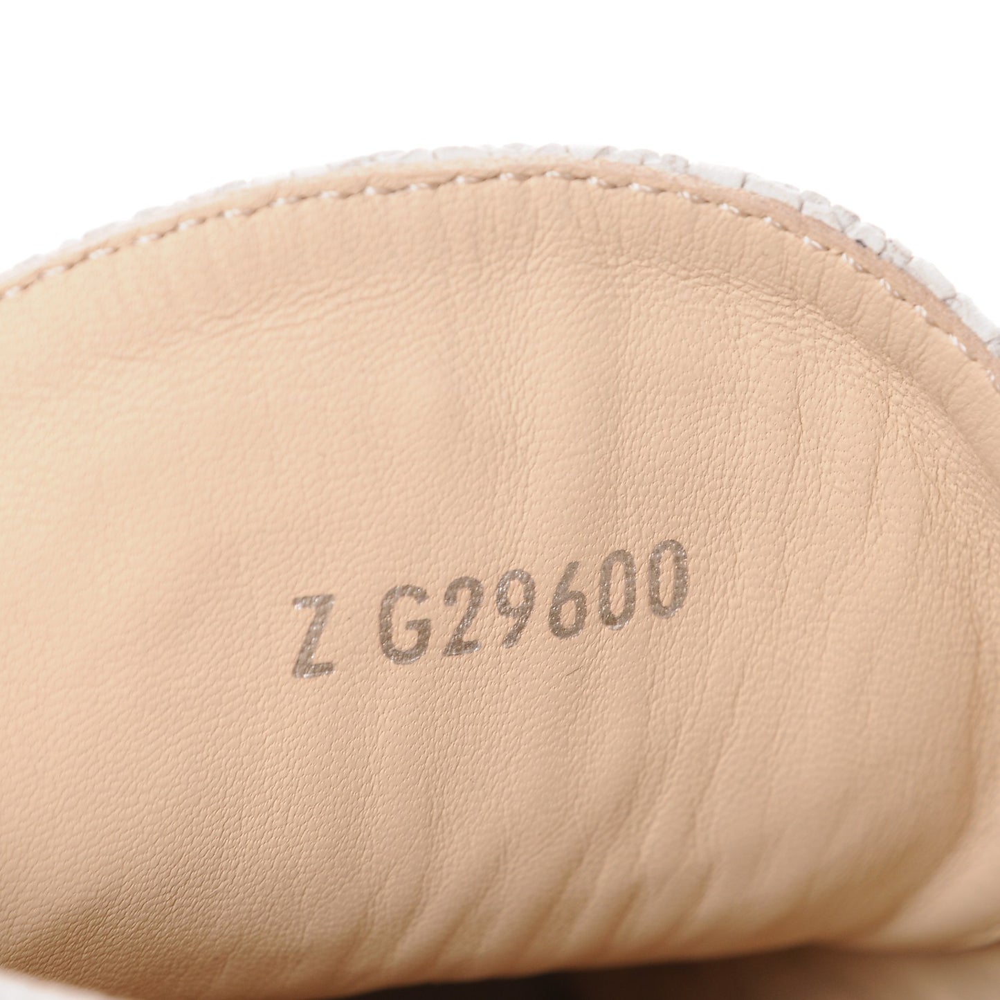 Crackled Calfskin High Top Espadrilles 41 Light Beige Black