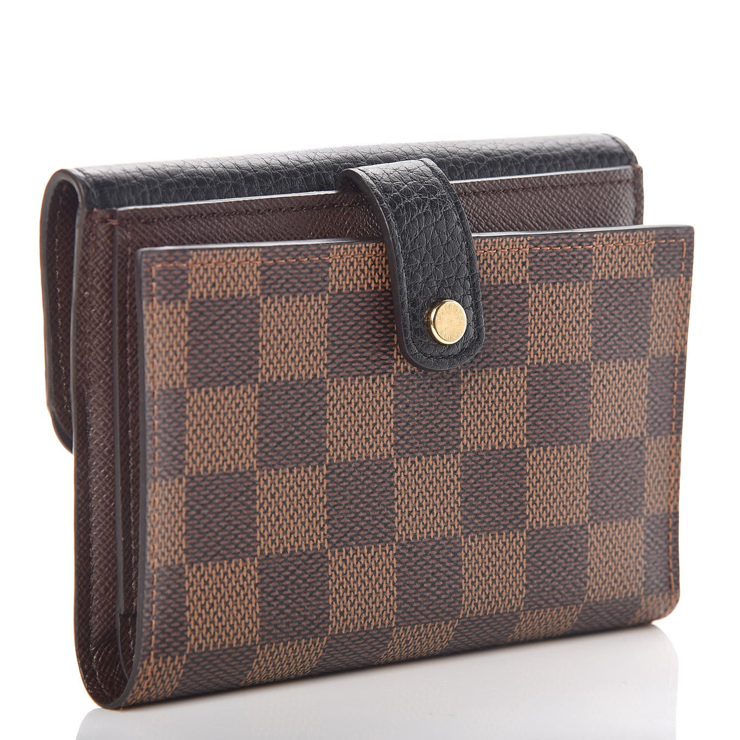 Damier Ebene Normandy Compact Wallet Black