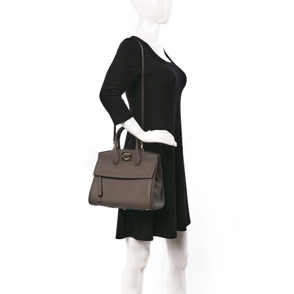 Salvatore Ferragamo Calfskin The Studio Bag Caraway Seed 2 of 8