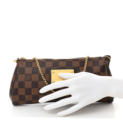 Louis Vuitton Damier Ebene Eva Clutch 2 of 13