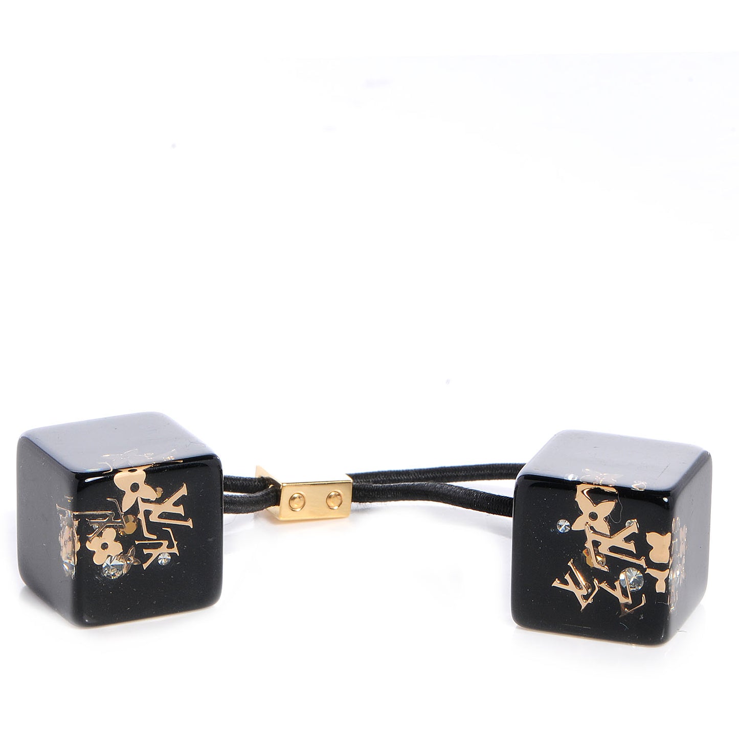 Resin Inclusion Hair Cubes Black