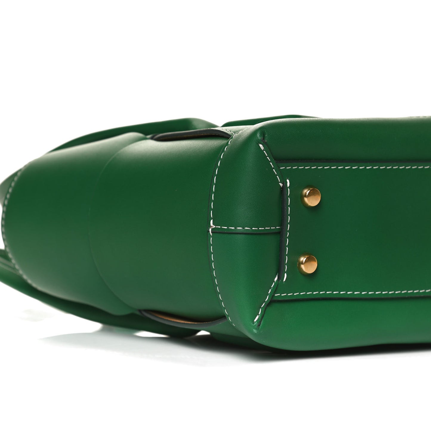 French Calfskin Maxi Intrecciato Arco 33 Racing Green