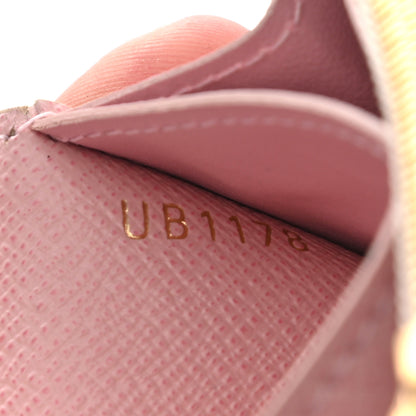 Louis Vuitton Damier Azur Rosalie Coin Purse Rose Ballerine 7 of 8