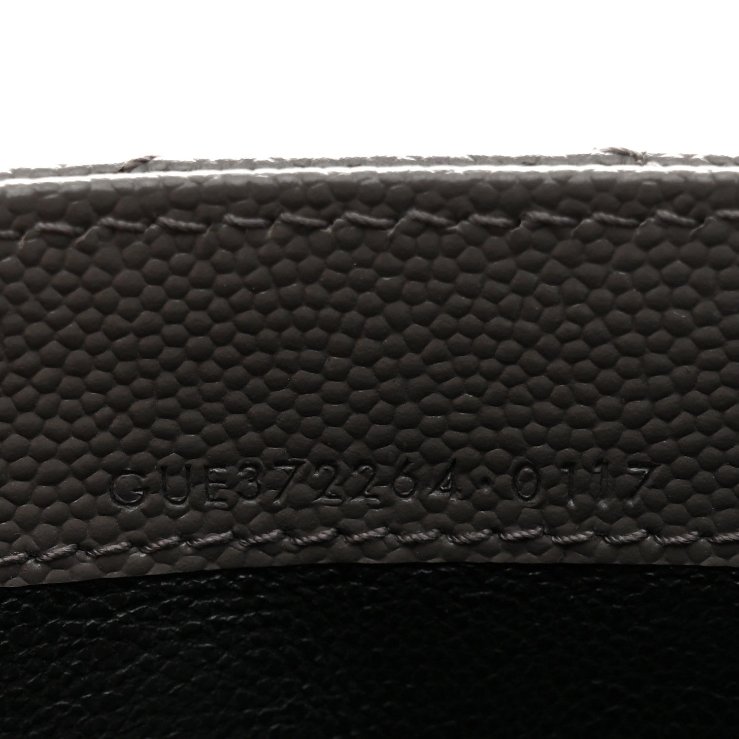 Saint Laurent Grain De Poudre Matelasse Chevron Monogram Flap Wallet Fog 8 of 9