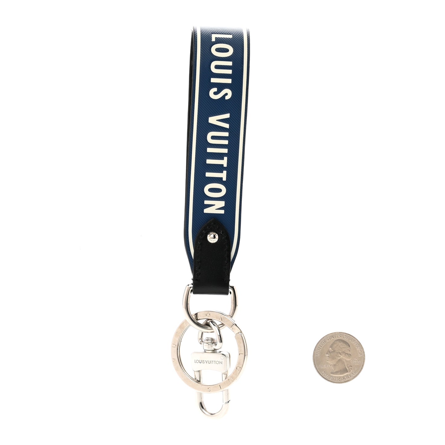Capital LV Bag Charm Key Holder Blue