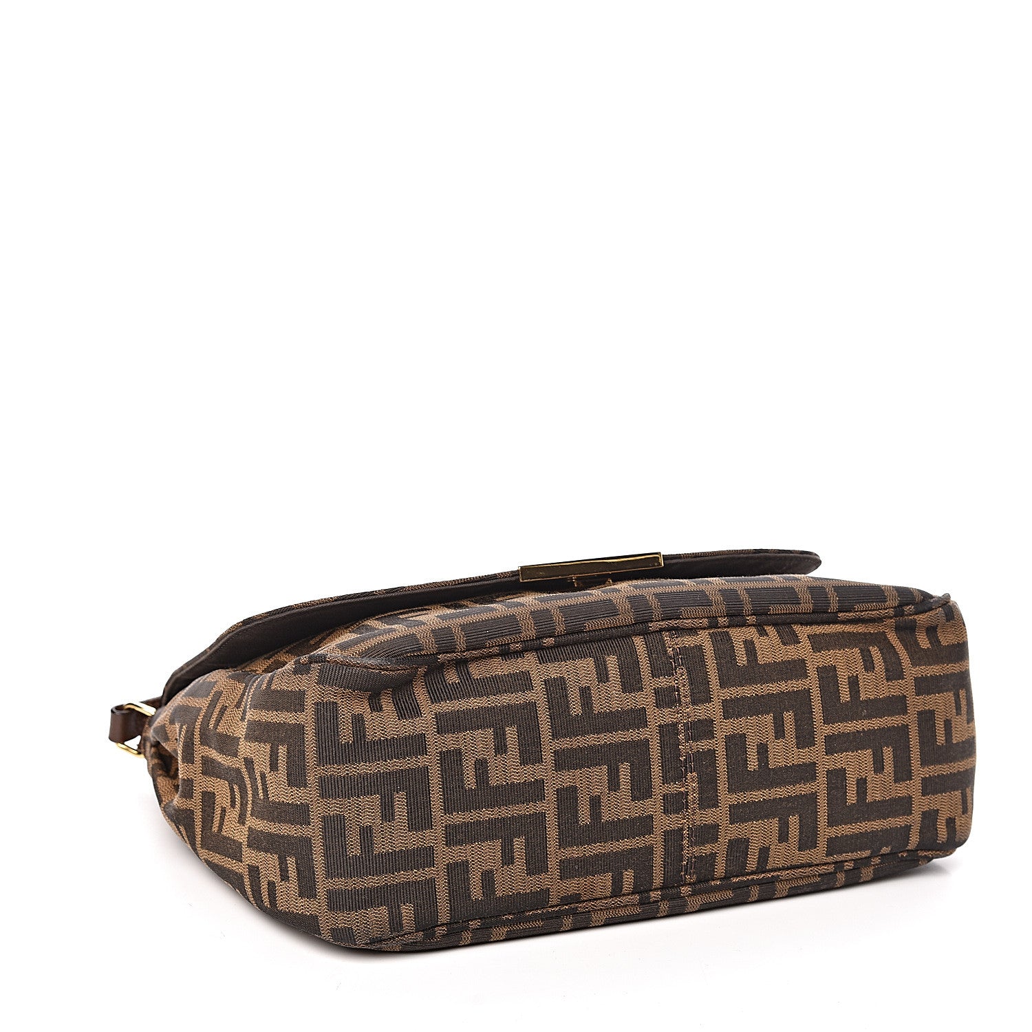 Fendi Zucca Vitello Artic Messenger Bag Tobacco Castagna 4 of 15