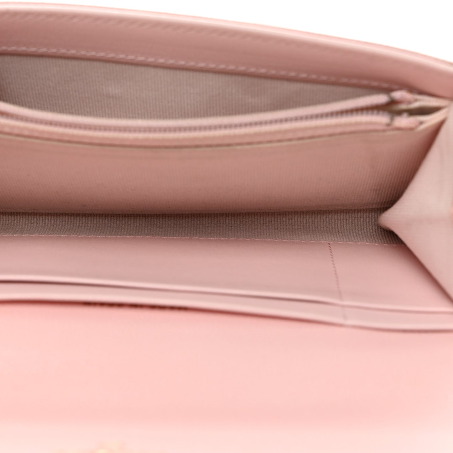 Caviar Quilted Crystal CC Large Gusset Flap Wallet Pink