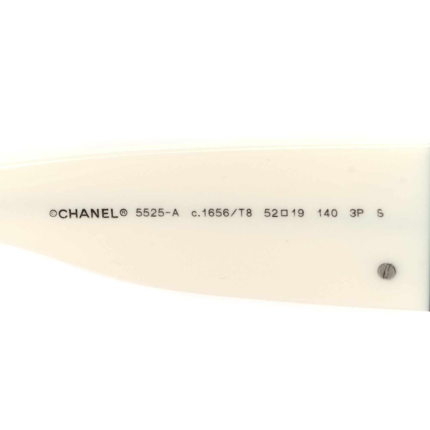 Chanel Acetate Polarized Rectangle Sunglasses 5525-A Black White 5 of 7
