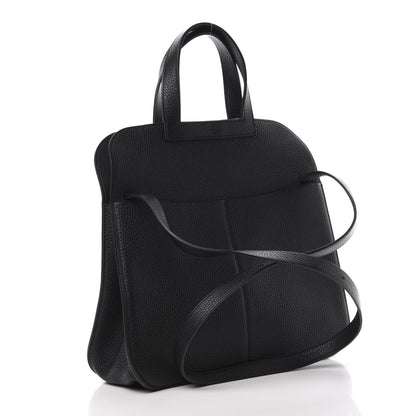 Hermes Taurillon Clemence Halzan 31 GM Black 6 of 14