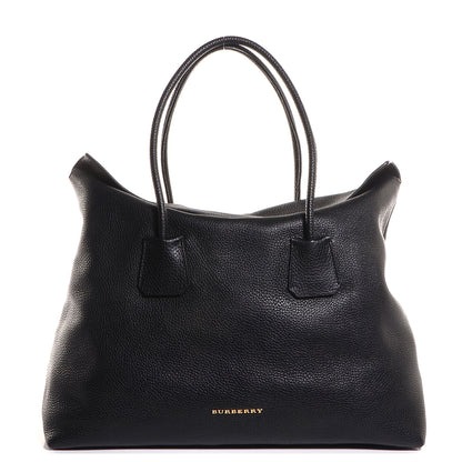 Burberry London Grainy Calfskin Medium Baynard Tote Black 1 of 12