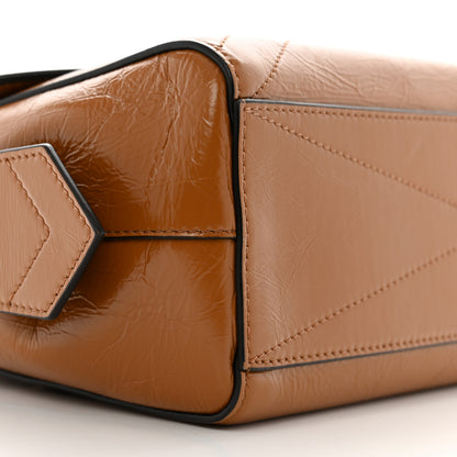 Givenchy Creased Patent Calfskin Small ID Flap Tan 8 of 11