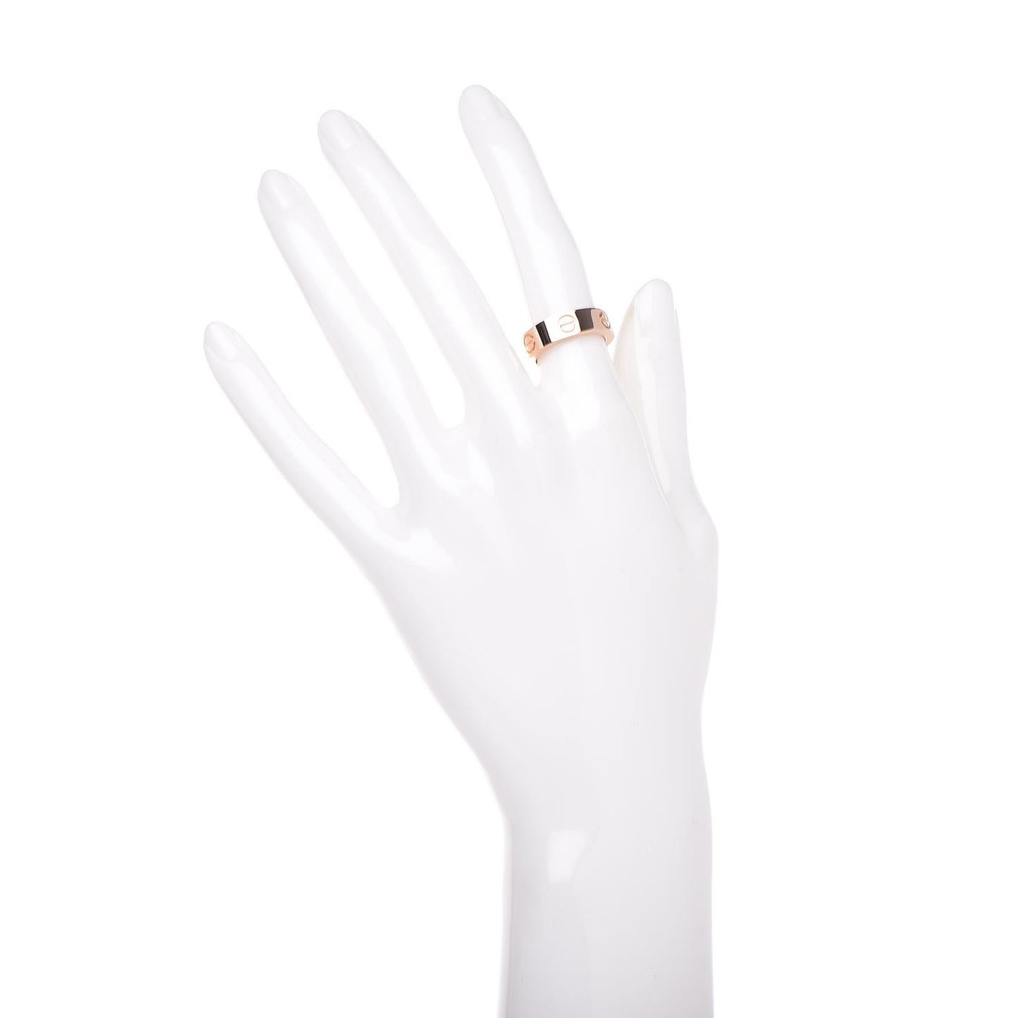 18K Pink Gold Pink Sapphire 5.5mm LOVE Ring 49 4.75