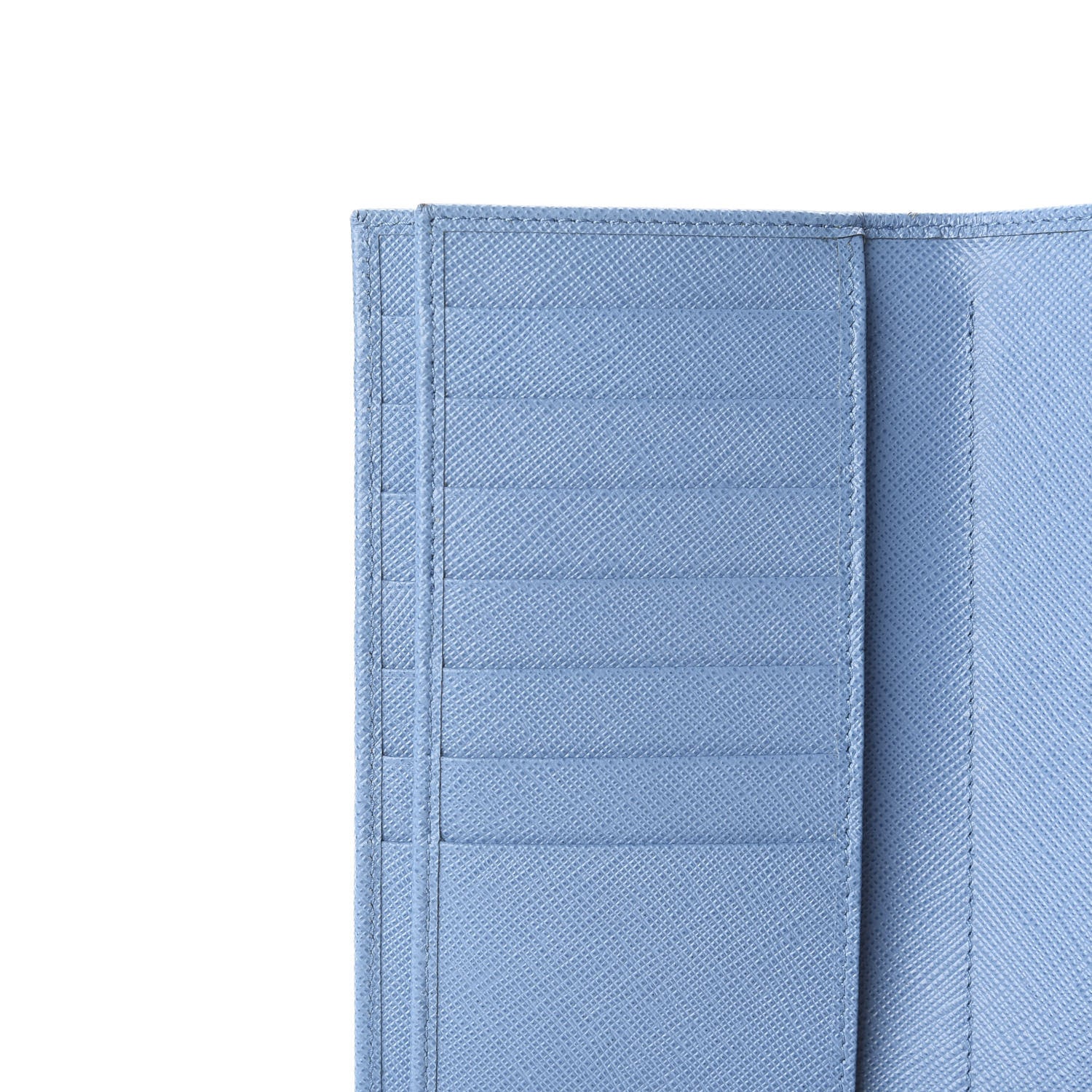 Prada Saffiano Metal Medium Wallet Mare 6 of 9