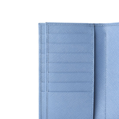 Prada Saffiano Metal Medium Wallet Mare 6 of 9