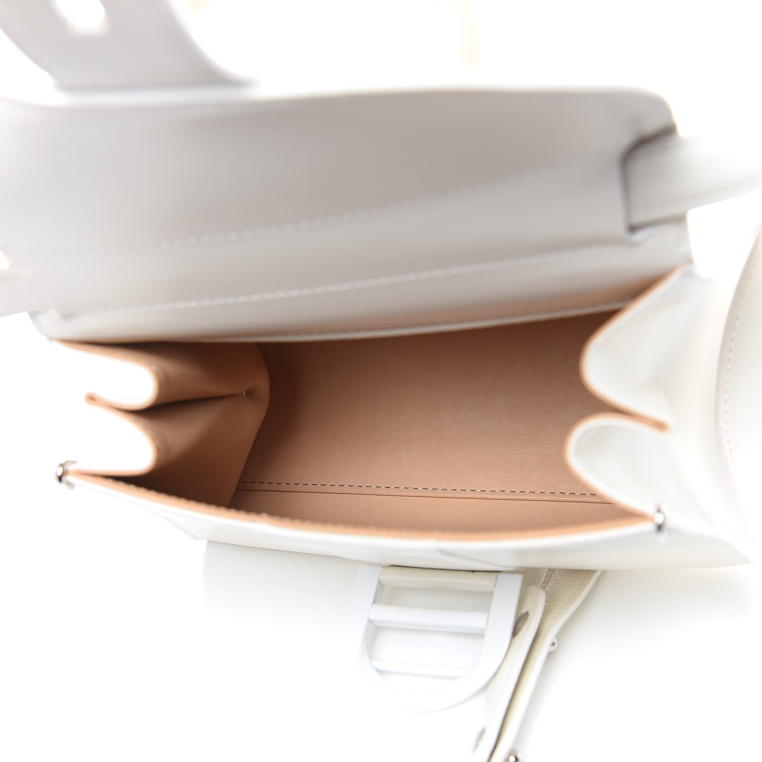 Delvaux Calfskin Mini Brillant Satchel Ivory 5 of 16