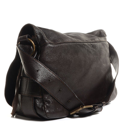 Balenciaga Chevre Flap Shoulder Bag Chocolate 3 of 10