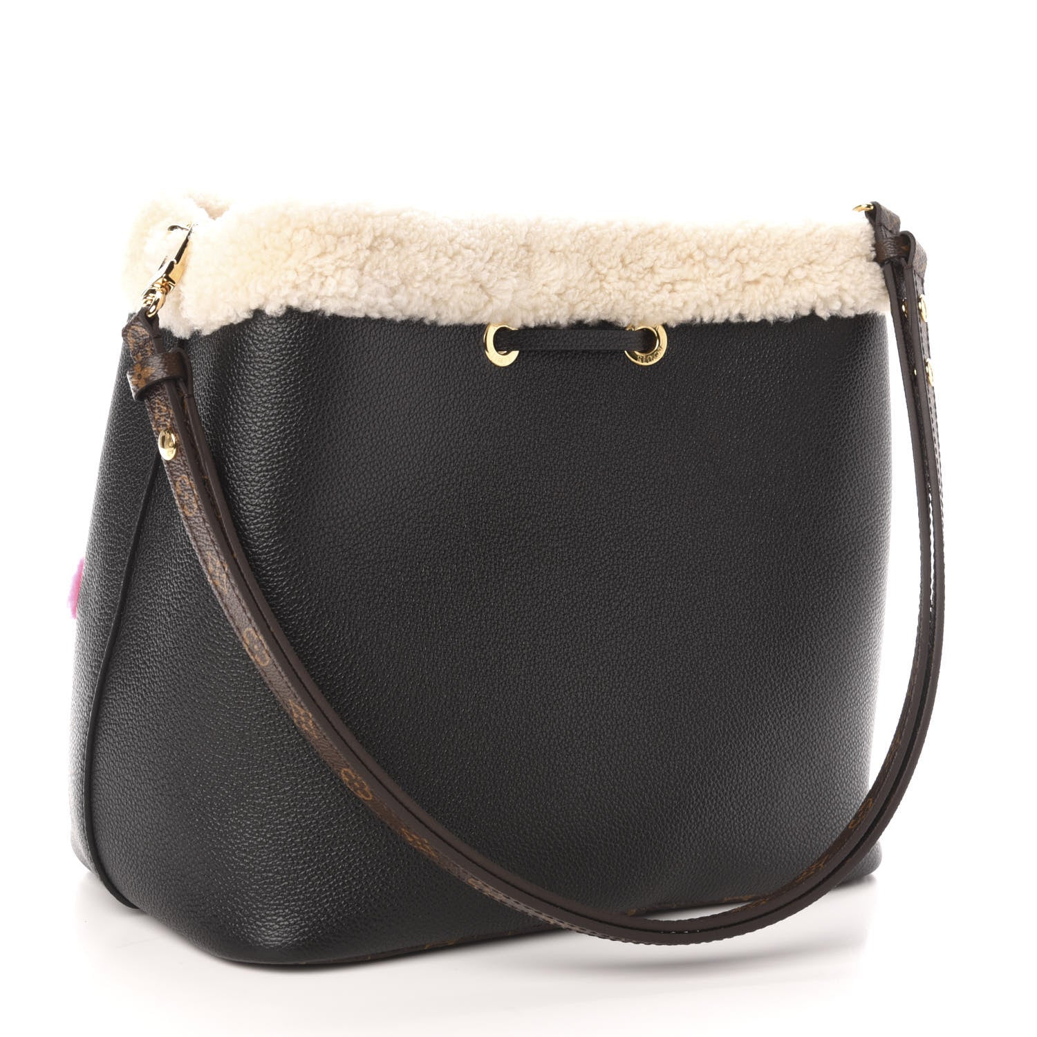Louis Vuitton Calfskin Teddy NeoNoe MM Black 4 of 13