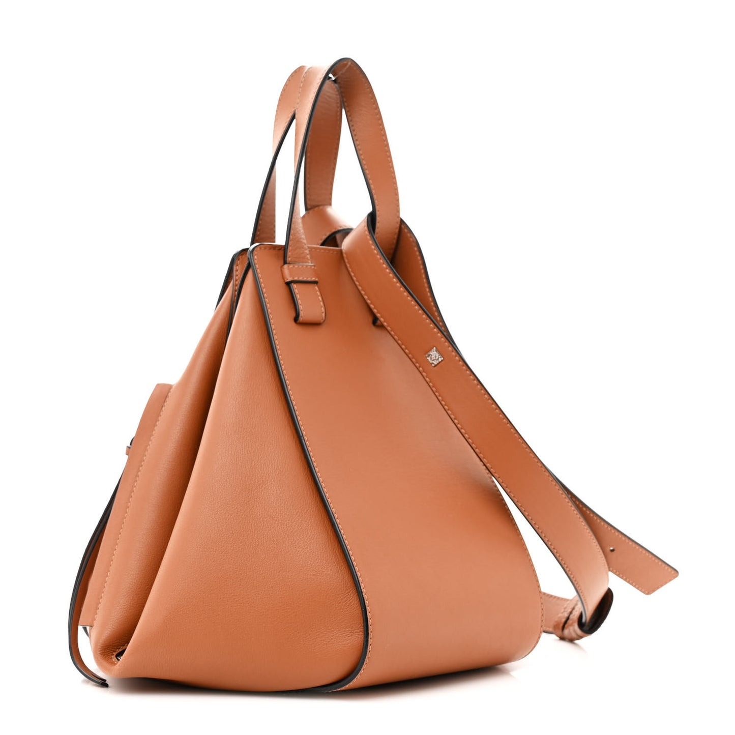 Calfskin Small Hammock Shoulder Bag Tan