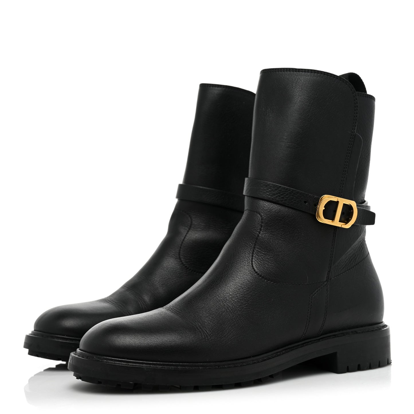 Calfskin Empreinte Ankle Boot 37.5 Black