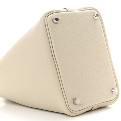 Hermes Taurillon Clemence Picotin Lock 18 PM Beton 9 of 11