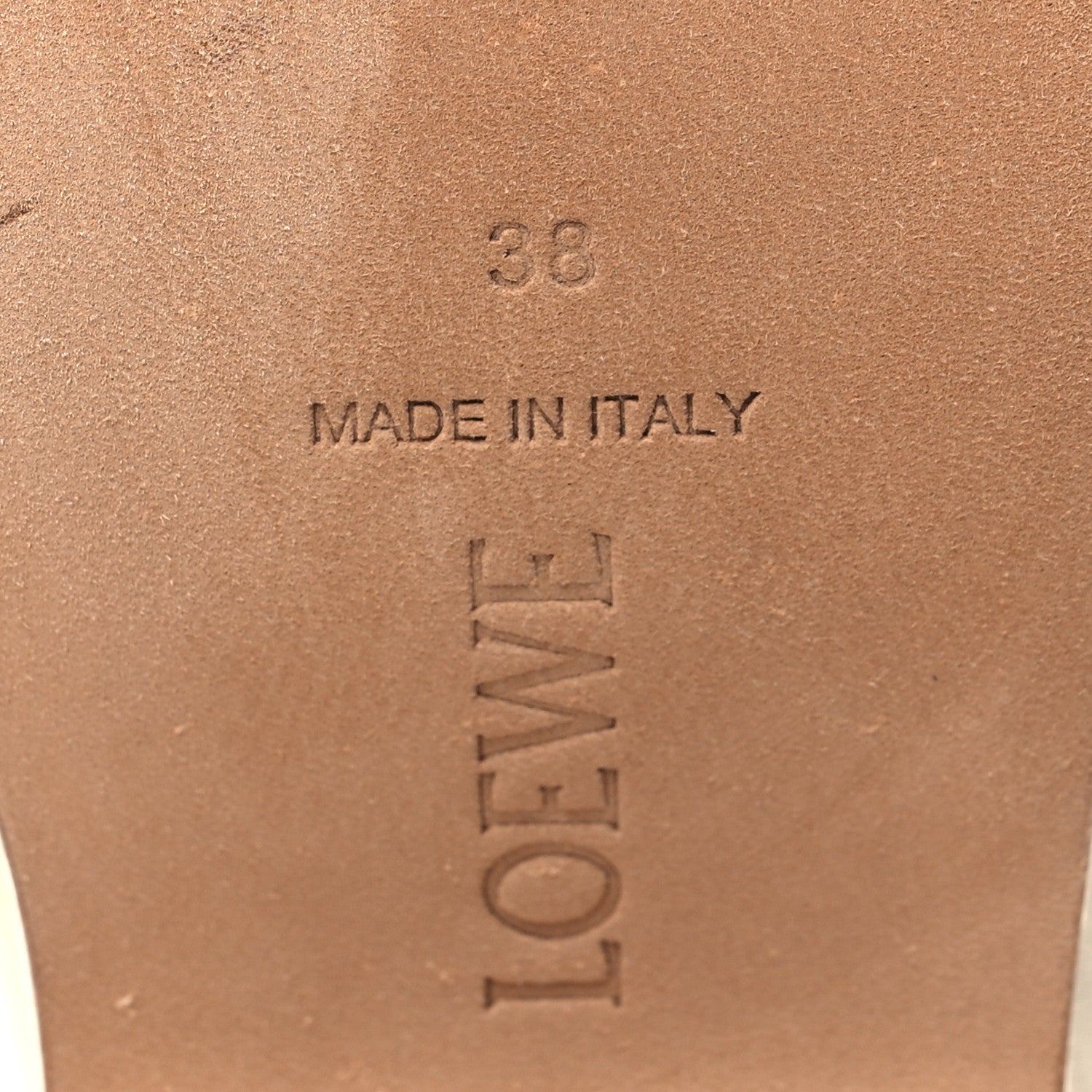 Loewe Goatskin Comfort Platform Sandals 38 White 7 of 9