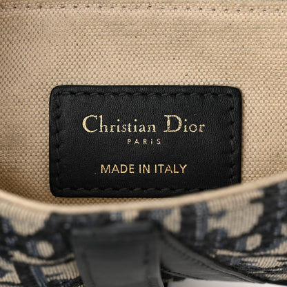 Christian Dior Oblique Mini Saddle Bag Blue 6 of 10