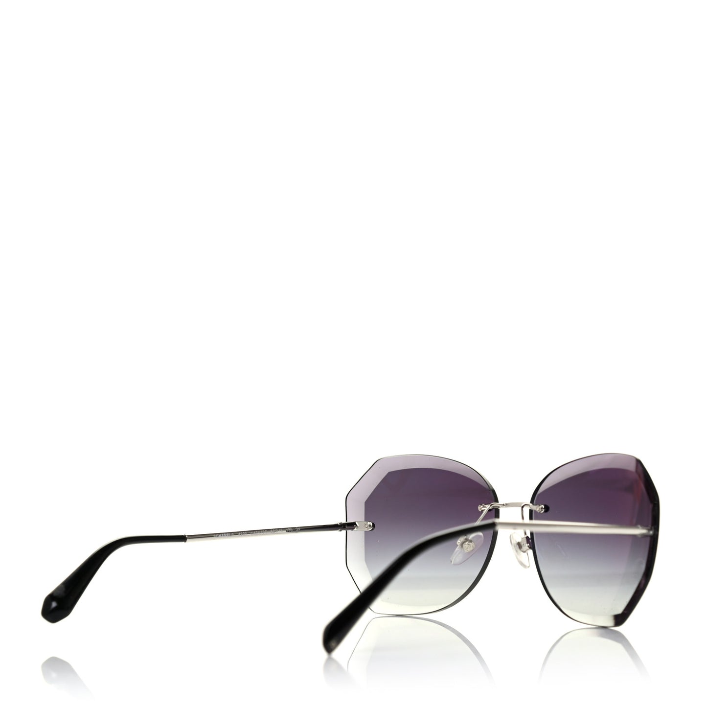 Metal Spring Round Sunglasses 4220 Silver