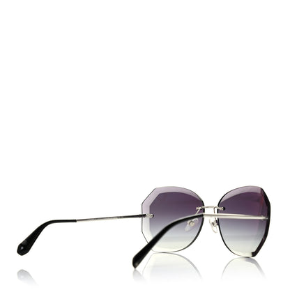 Chanel Metal Spring Round Sunglasses 4220 Silver 4 of 4