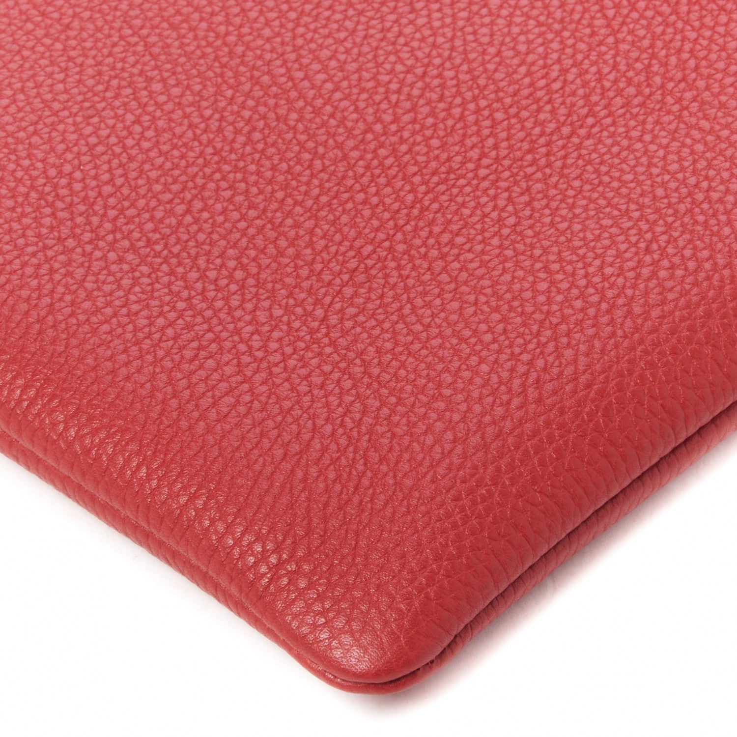 Gucci Pebbled Calfskin Animalier Tiger Zip Pouch Red 5 of 8