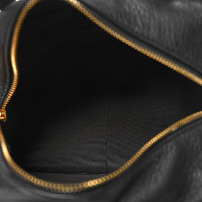 Khaite Pebbled Calfskin Small Maeve Bag Black 5 of 9