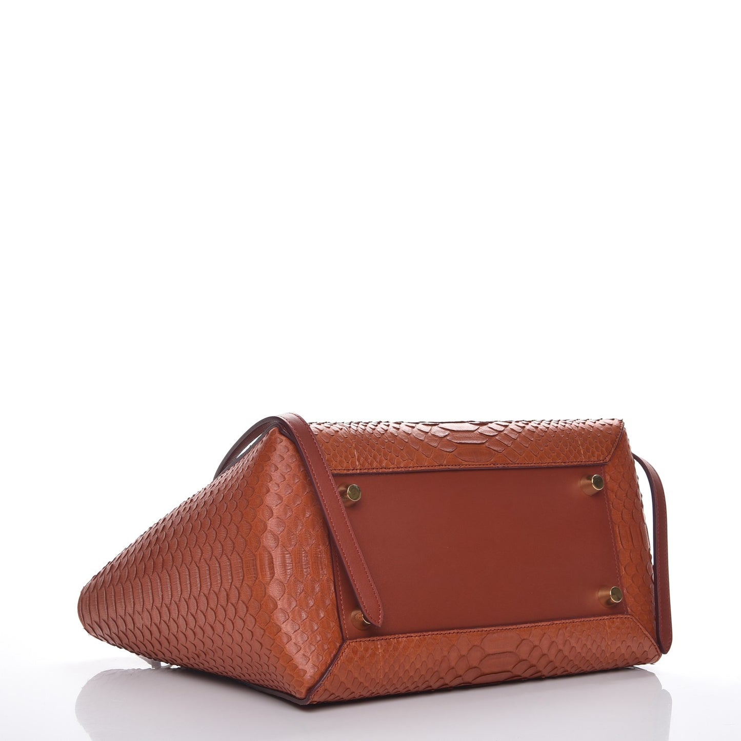 Python Mini Belt Bag Red Ochre