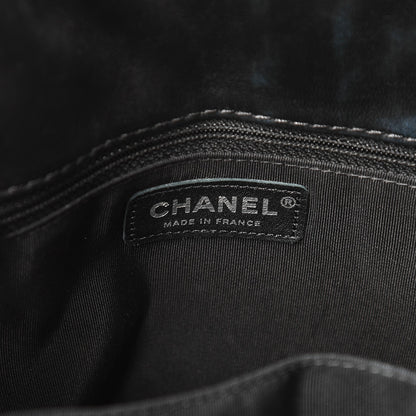Chanel Lambskin Surpique Chevron Quilted Tote Black 6 of 13