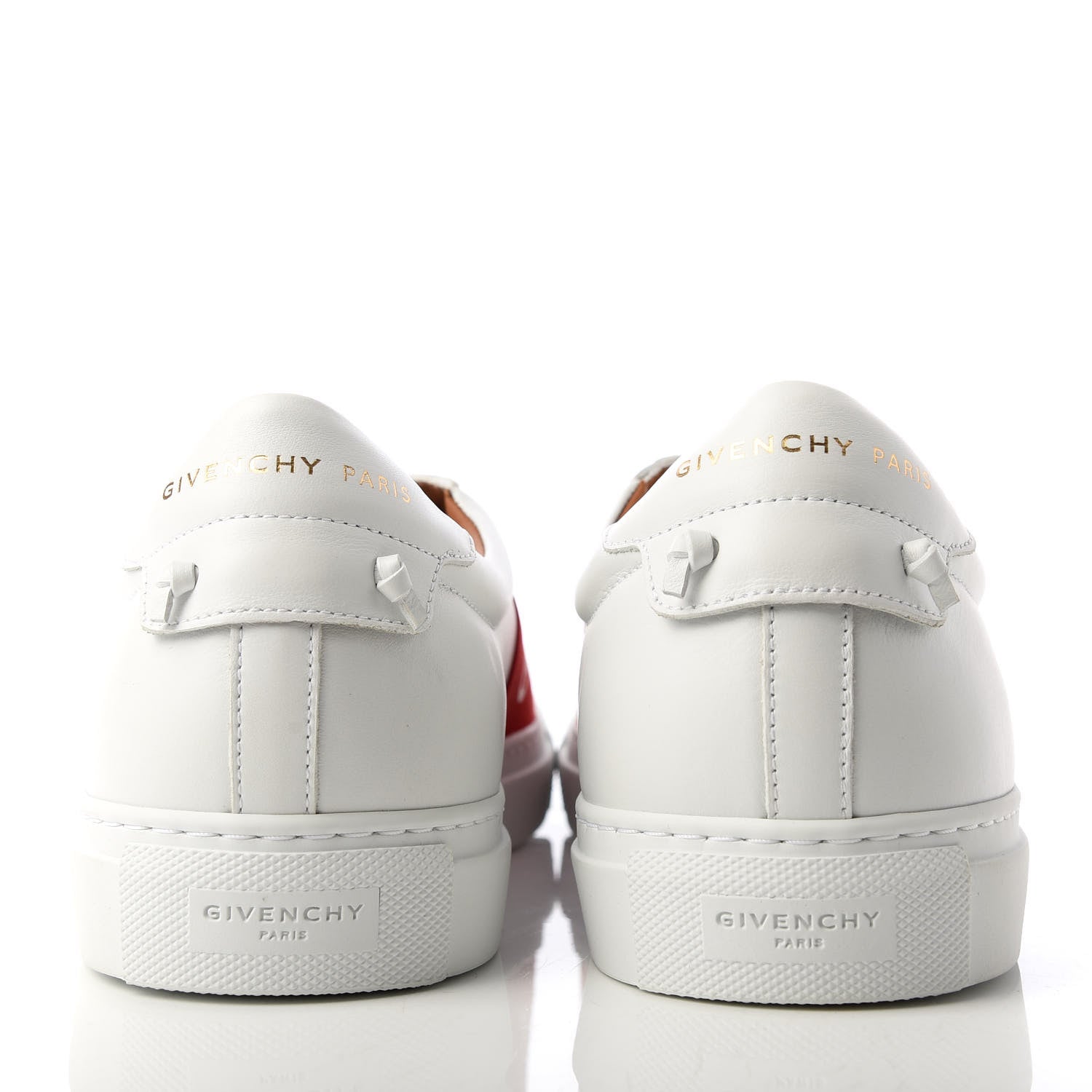 Givenchy Calfskin Band Logo Mens Urban Street Sneakers 44 White Red 7 of 12