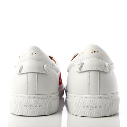 Givenchy Calfskin Band Logo Mens Urban Street Sneakers 44 White Red 7 of 12