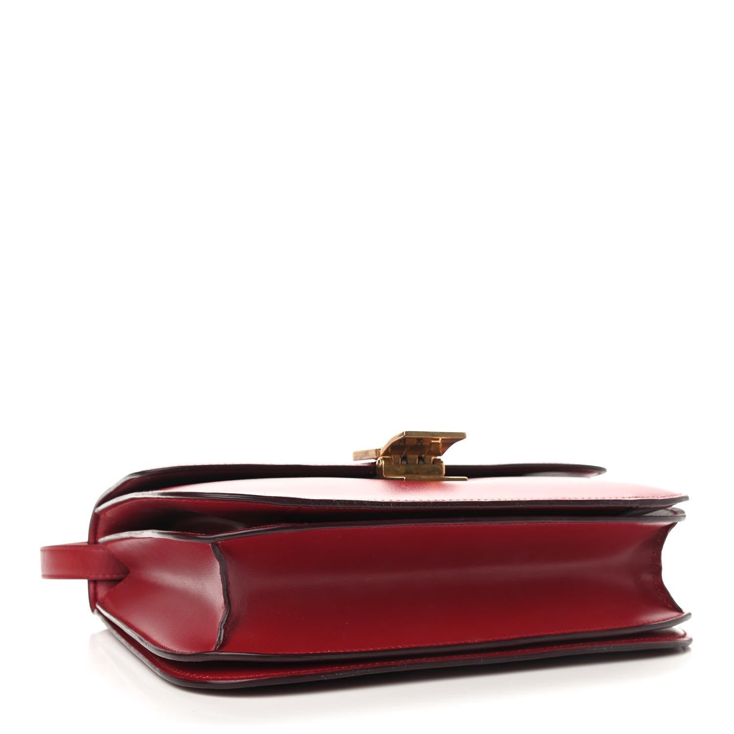 Celine Box Calfskin Medium Classic Box Flap Bag Red 4 of 10