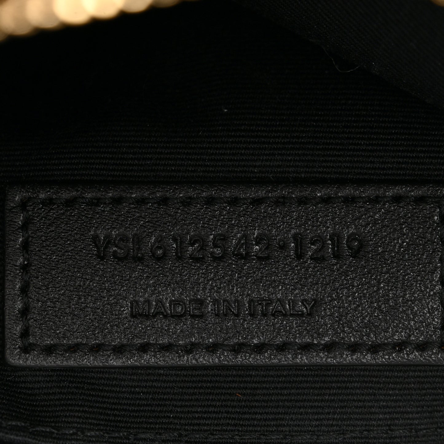 Grained Lambskin Monogram Lou Camera Bag Black