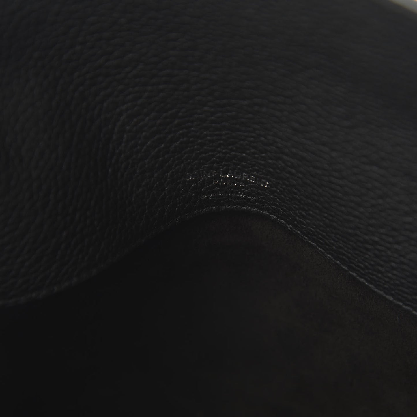 Grained Calfskin Small Supple Sac De Jour Black