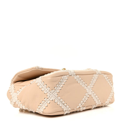 Chanel Calfskin Crochet Medium Chanel 19 Flap Beige 3 of 15