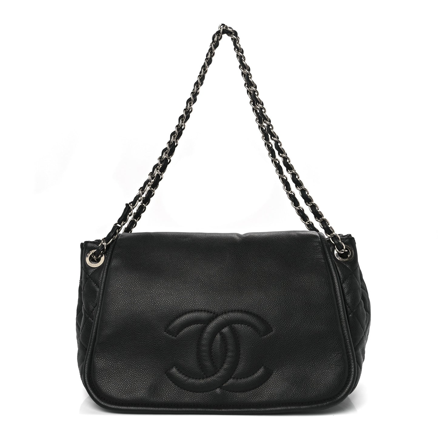 Caviar Timeless CC Accordion Flap Black