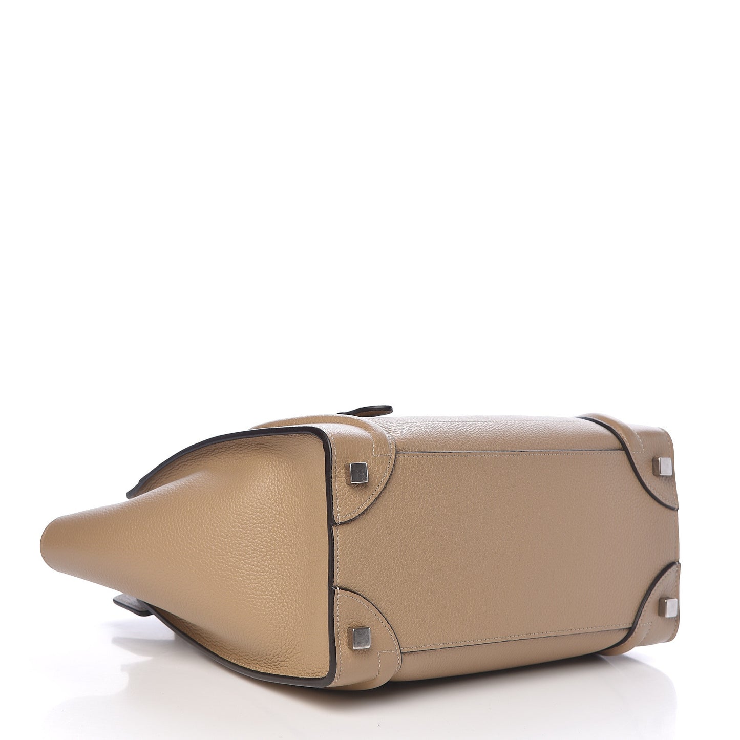 Drummed Calfskin Micro Luggage Dune