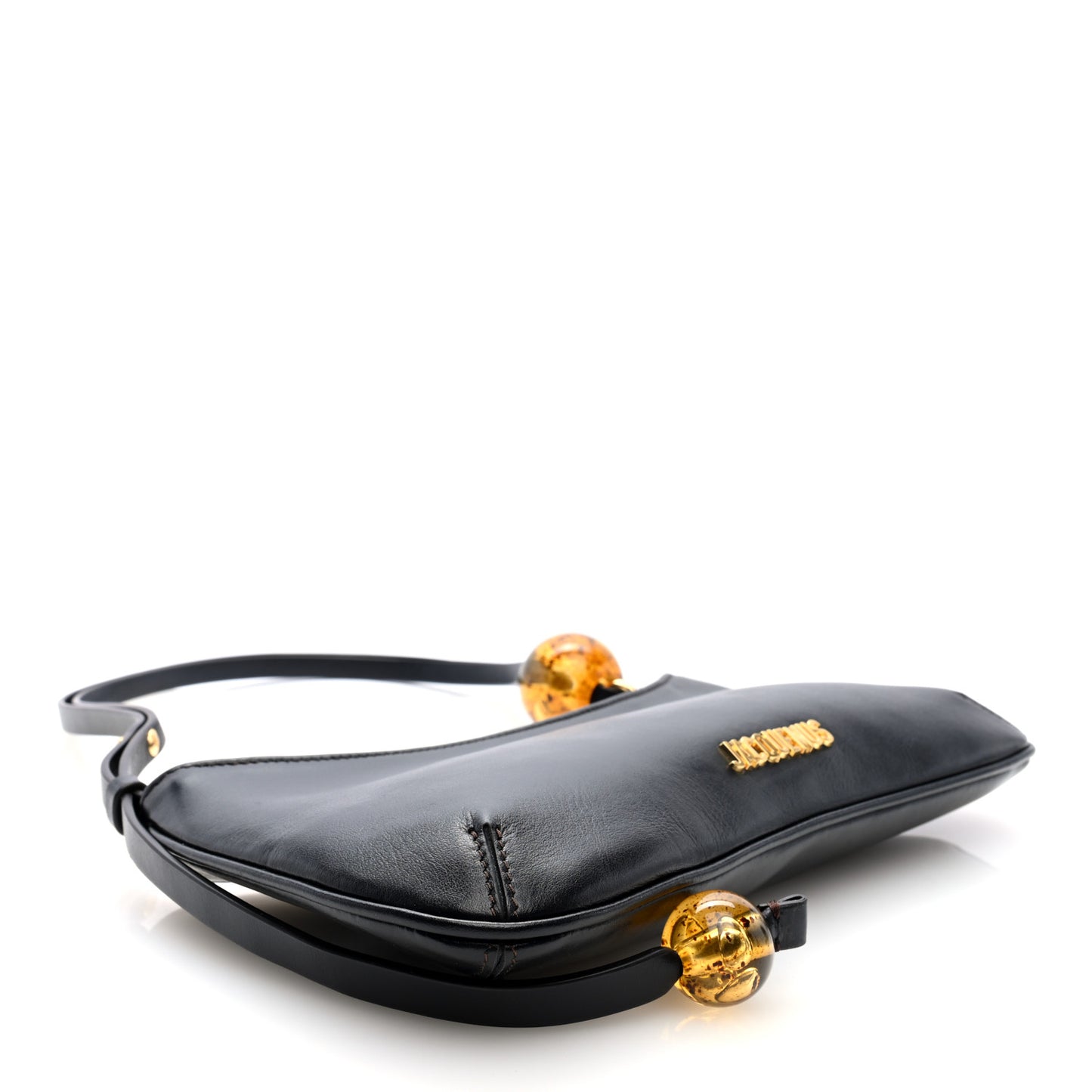 Smooth Calfskin Le Bisou Perle Black
