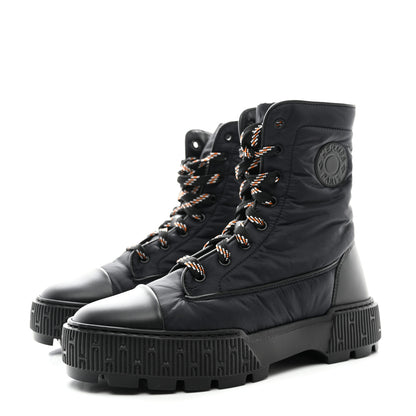 Hermes Calfskin Parachute Fresh Ankle Boots 38 Black 3 of 9