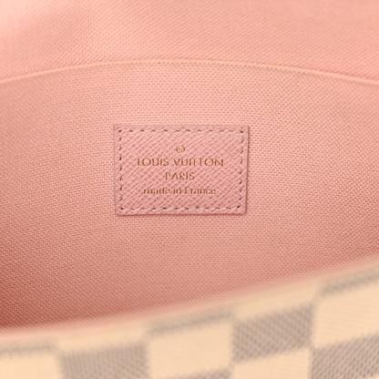 Louis Vuitton Damier Azur Pochette Felicie Chain Wallet Rose Ballerine 7 of 15