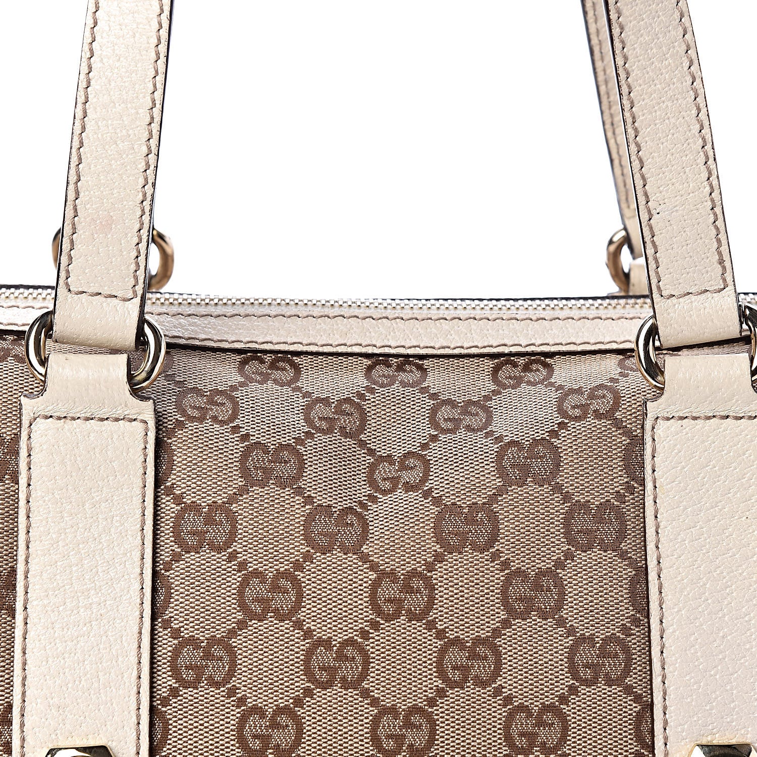 Gucci Monogram Small Charmy Boston White 8 of 10
