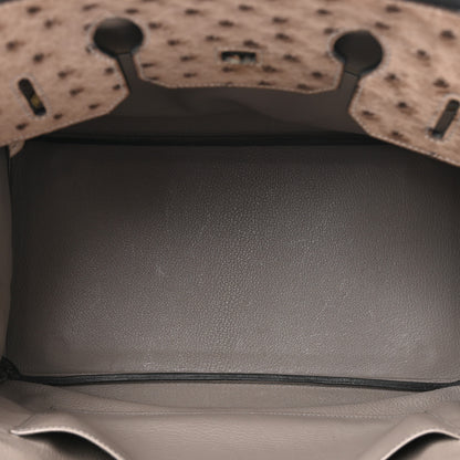 Hermes Ostrich Birkin 35 Gris Tourterelle 5 of 23