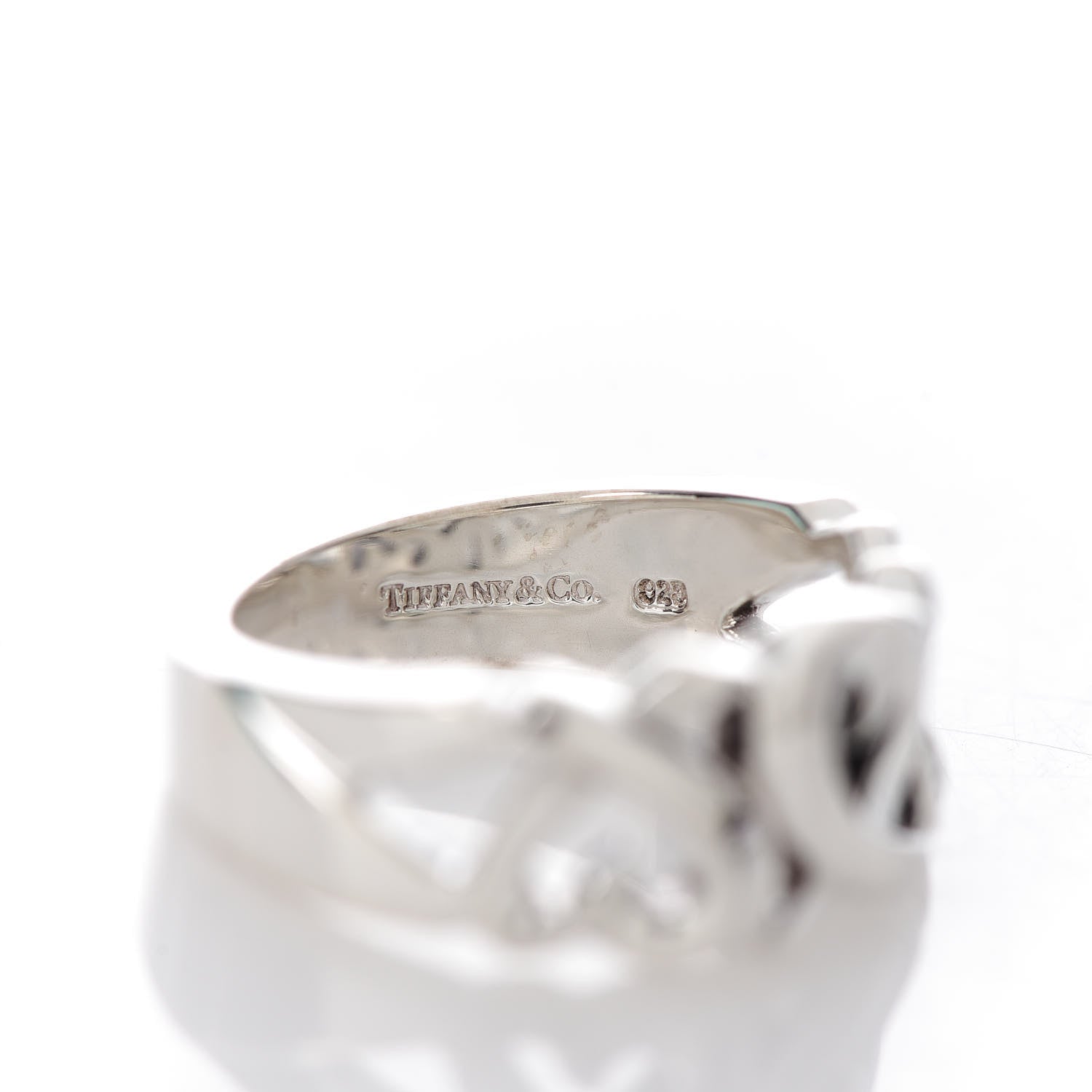 Tiffany Sterling Silver Paloma Picasso Loving Hearts Ring 52 6 5 of 6