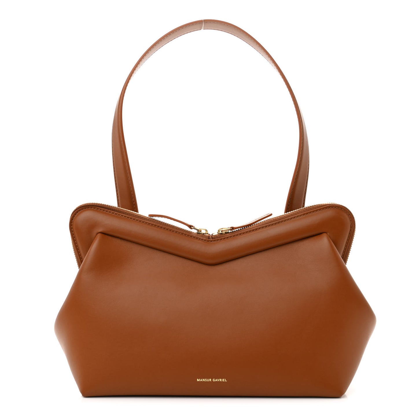 Smooth Calfskin M Frame Bag Camel